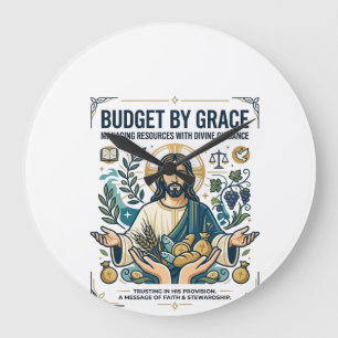 Relógio Grande Camisa Jesus Paz Financeira Jornada Livre de Dívid
