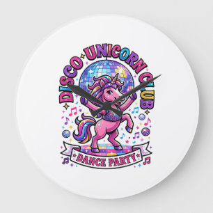 Relógio Grande Camiseta Comercial do Unicorn Disco Unicorn Club G