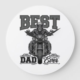 Relógio Grande Camiseta de Gravura Vintage de Motoqueiro Melhor P