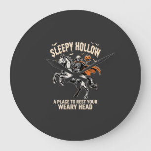 Relógio Grande Camiseta do Cavaleiro Sem Cabeça Sleepy Hollow Hal