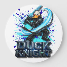 Relógio Grande Camiseta Duck Knight 3D Cyber Duck Warrior