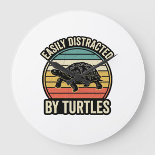 Relógio Grande Camiseta Gráfica Vintage Distraído Facilmente Por