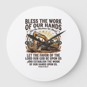 Relógio Grande Camiseta Jesus Mecânico Diesel Equipamento Pesado