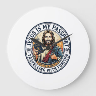 Relógio Grande Camiseta Missões Globais Missionárias de Jesus Cri