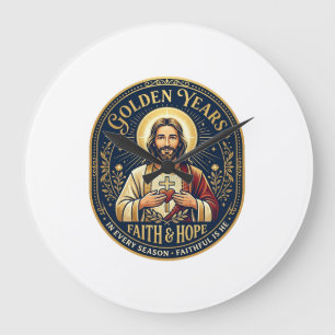 Relógio Grande Camiseta Vintage Aposentadoria de Jesus Cristã