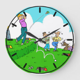 Relógio Grande Camisetas De Golfer, Mas Não Com Sucesso.