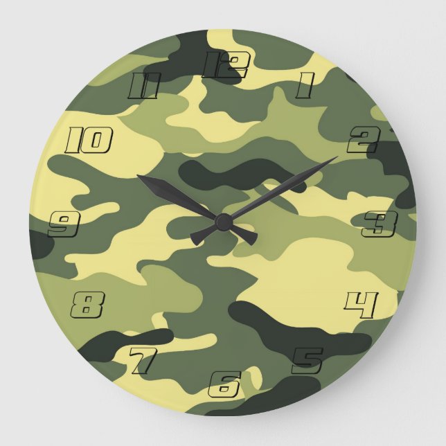 Relógio Grande Camo Camping Hunting Green Camouflage (Frente)
