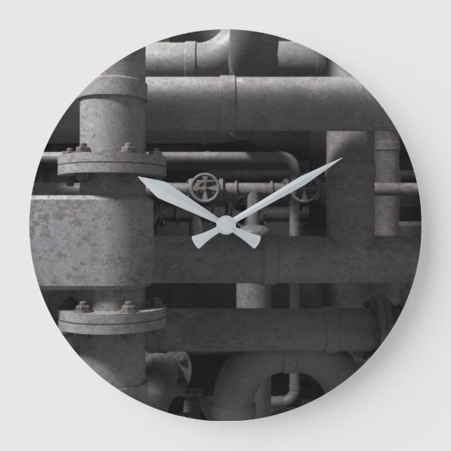 Relógio Grande Canalizações e Válvulas Industriais (Frente)