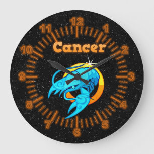 Relógio Grande Cancer de sinais Zodiac