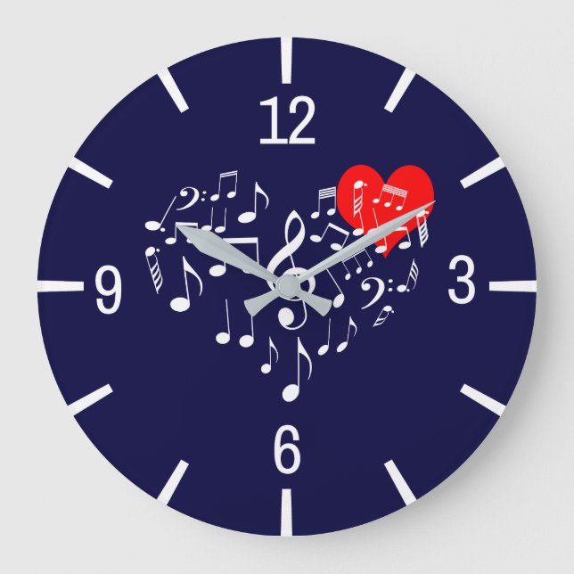 Relógio Grande Cantando Coração do tipo um (Frente)