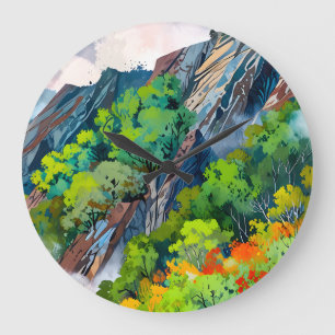 Relógio Grande Canvas da natureza