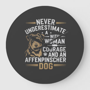 Relógio Grande Cão Affenpinscher
