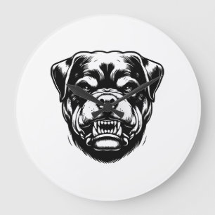Relógio Grande Cão Rottweiler