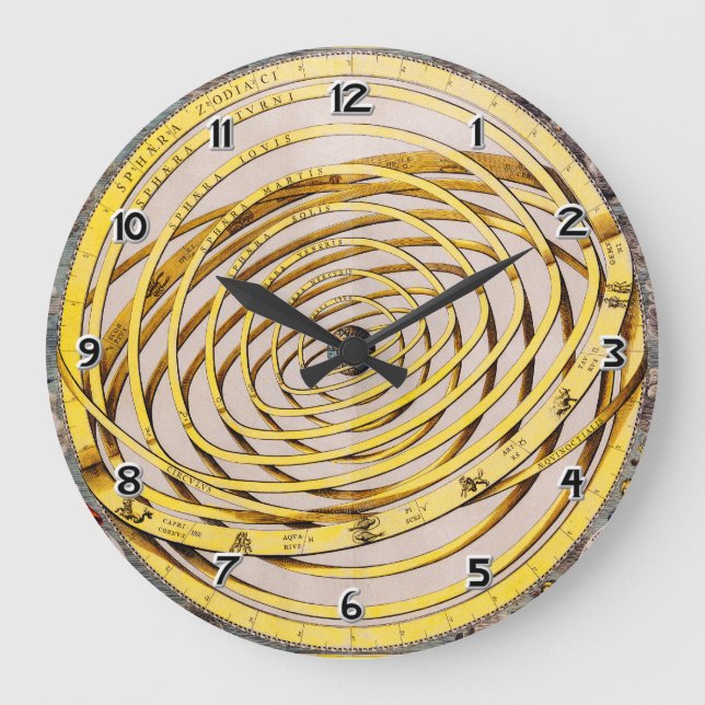 Relógio Grande Cap Celestial Andres Celarius Wall Clock (Frente)