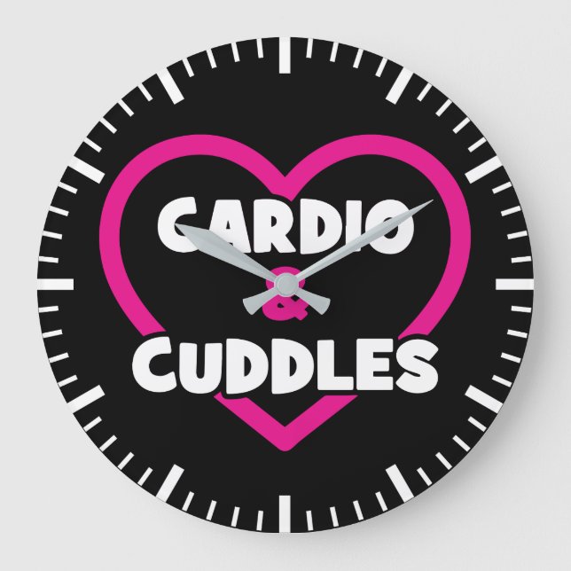 Relógio Grande Cardio e Cuddles - Engraçado Workout Novelty Gym (Frente)