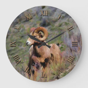 Relógio Grande Carneiros de Bighorn da montanha rochosa