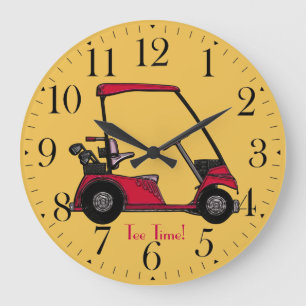 Relógio Grande Carrinho de Golfe para o Golfe