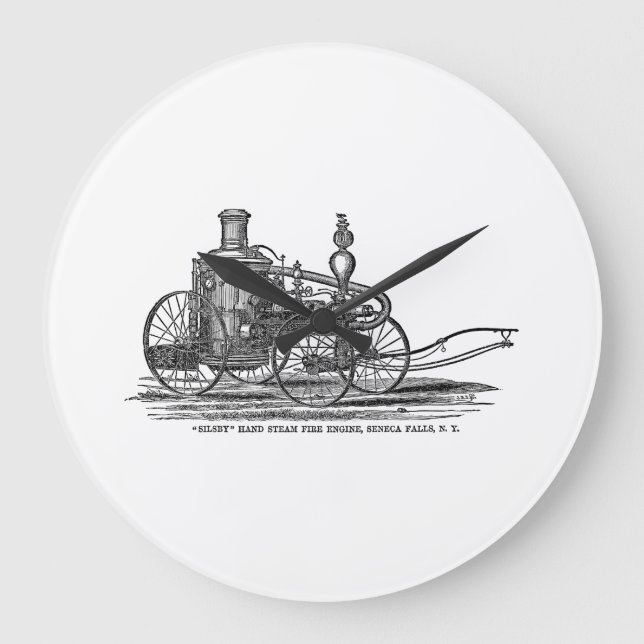 Relógio Grande Carro de bombeiros da antiguidade da viatura de (Frente)