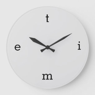 Relógio Grande Cartas de TIME