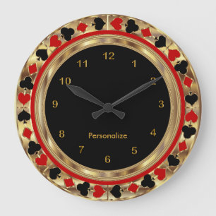 Relógio Grande Cartões de jogo do póquer