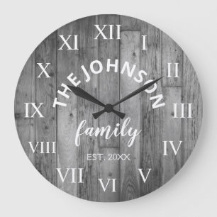 Relógio Grande Casa da quinta rústica feita sob encomenda de