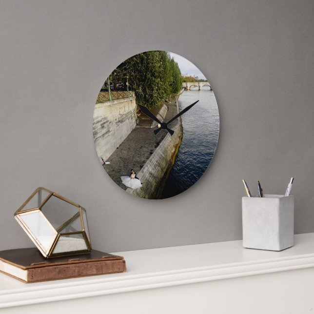 Relógio Grande Casal em Paris  (Escritório)