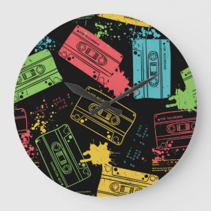 Relógio Grande Cassetes Legal Grunge, Estilo 90s