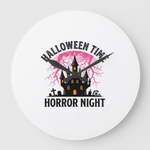 Relógio Grande Castelo Assombrado Noite de Terror do Halloween Vi