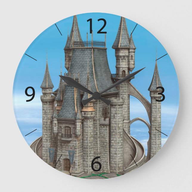 Relógio Grande Castelo de Contos de Fadas (Frente)