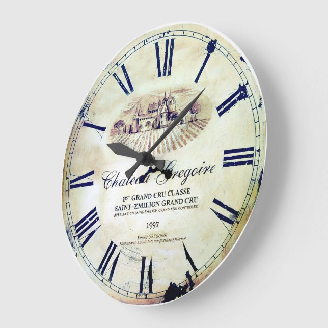Relógio Grande Castelo Francês Gregory. (Ângulo)