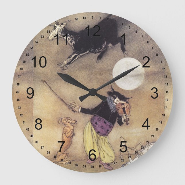 Relógio Grande Cat e o Fiddle (Frente)