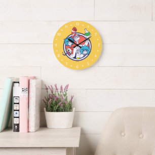 Relógio Grande Cat no Hat & Lab Tech One Lab Tech 2