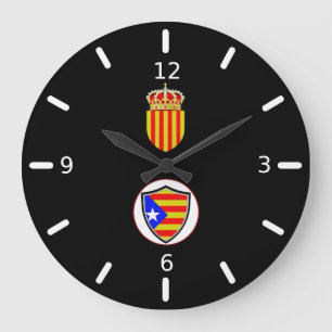 Relógio Grande Catalan flag-coat arms large clock
