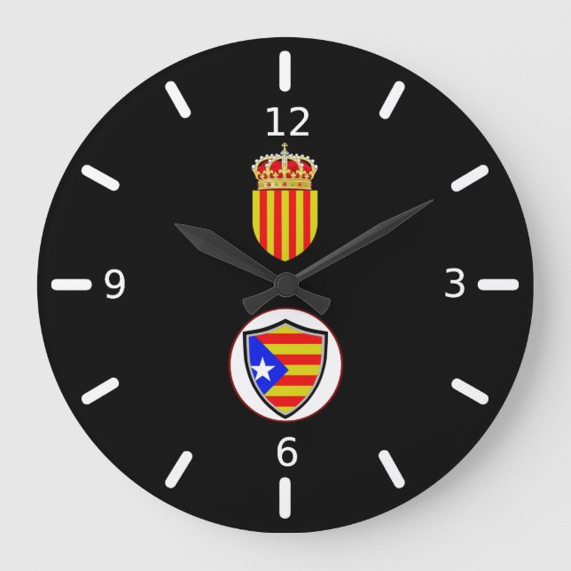 Relógio Grande Catalan flag-coat arms large clock (Frente)