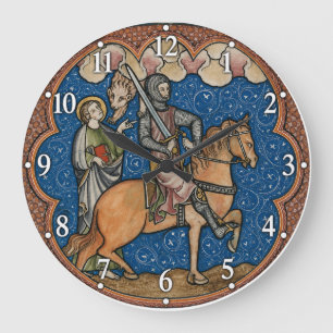 Relógio Grande Cavaleiro Medieval