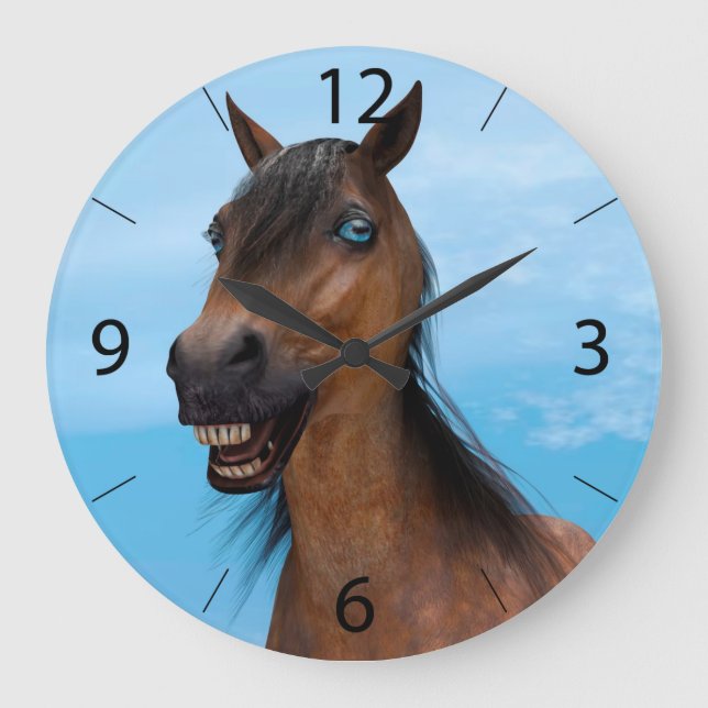 Relógio Grande Cavalo Feliz (Frente)