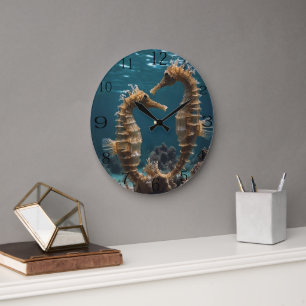 Relógio Grande Cavalos-marinhos Sob O Oceano,
