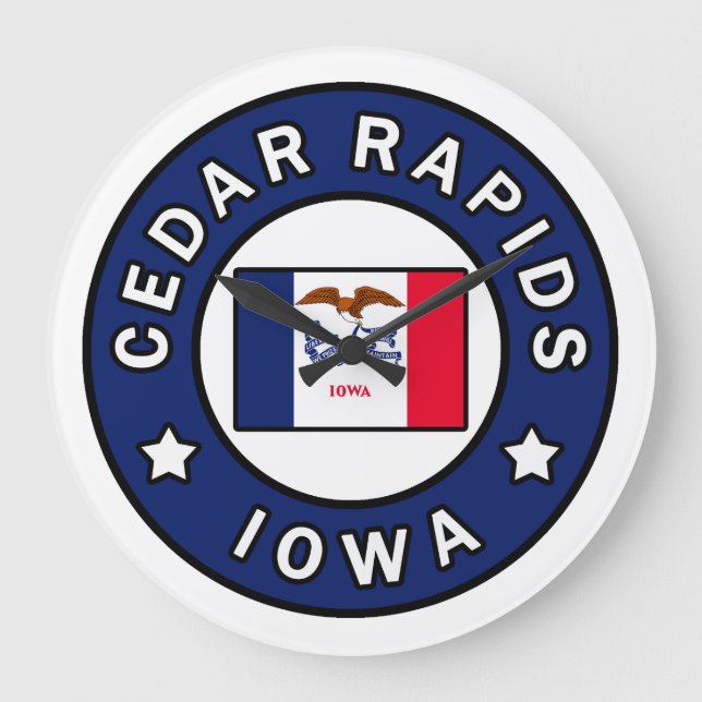 Relógio Grande Cedar Rapids Iowa (Frente)
