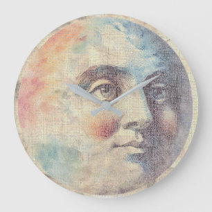 Relógio Grande Celestial Vintage - Homem na Lua