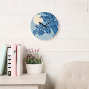 Relógio Grande Cereja florescente em uma noite iluminada - Ohara 