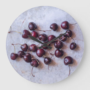 Relógio Grande Cerejas