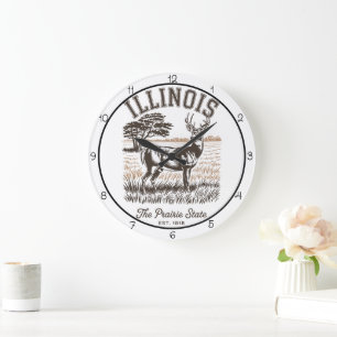 Relógio Grande Cervo do Estado da Pradaria de Illinois