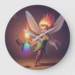 Relógio Grande Chá de Bebê da Fada da Cura 