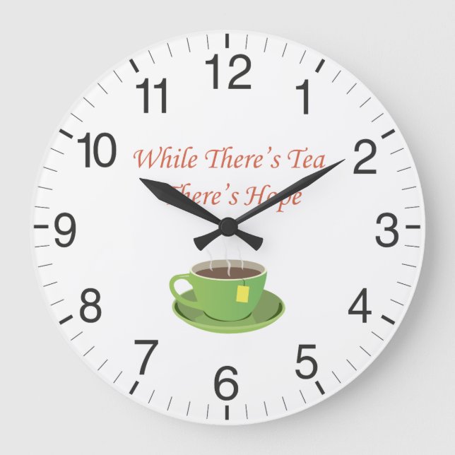 Relógio Grande Chá e Otimismo (Frente)