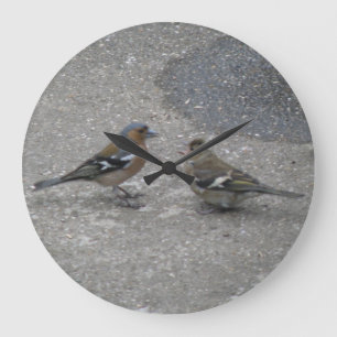 Relógio Grande Chaffinch Feed Me Wall Clock