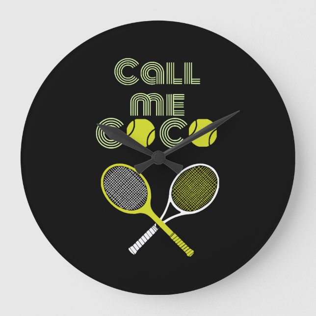 Relógio Grande Chame-me de coco (Frente)