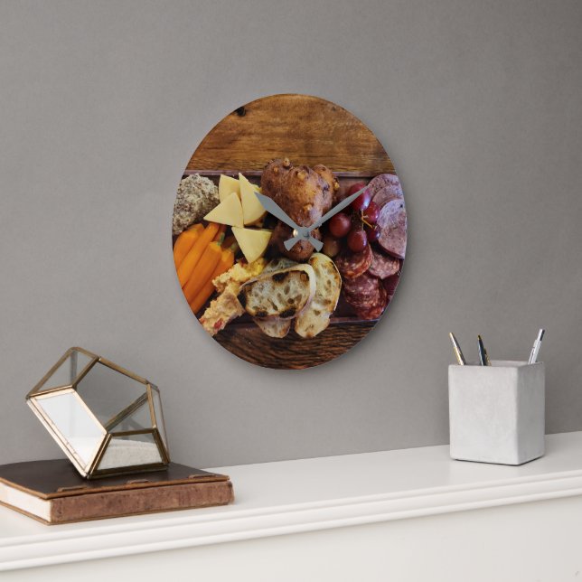 Relógio Grande Charcuterie de Fazenda para Mesa  (Escritório)