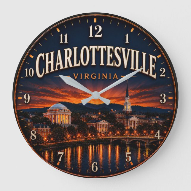 Relógio Grande Charlottesville Virginia (Frente)