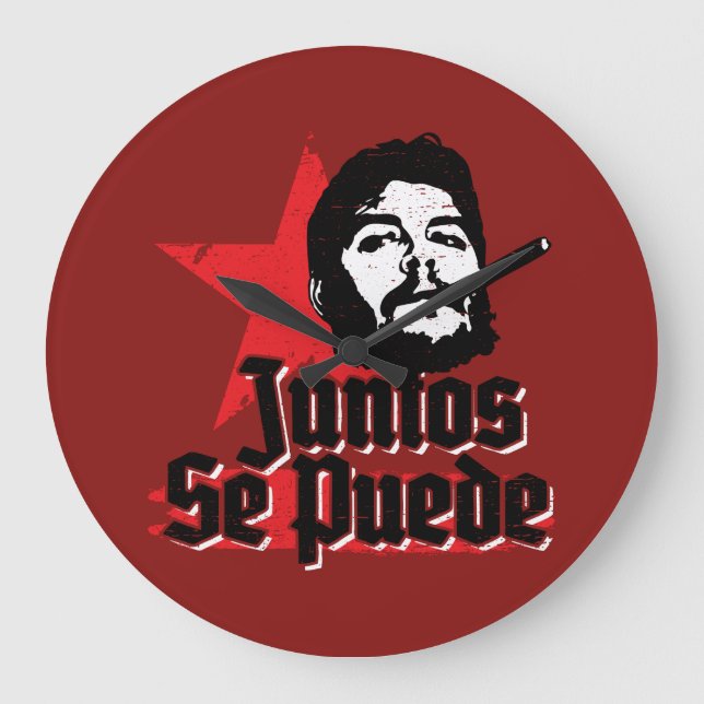 Relógio Grande Che Guevara Juntos Se Puede Citação Juntos Podemos (Frente)