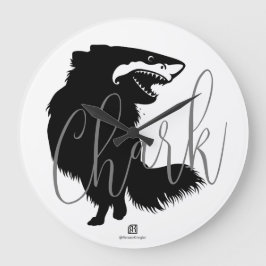 Relógio Grande Chihuahua + Shark = Chark